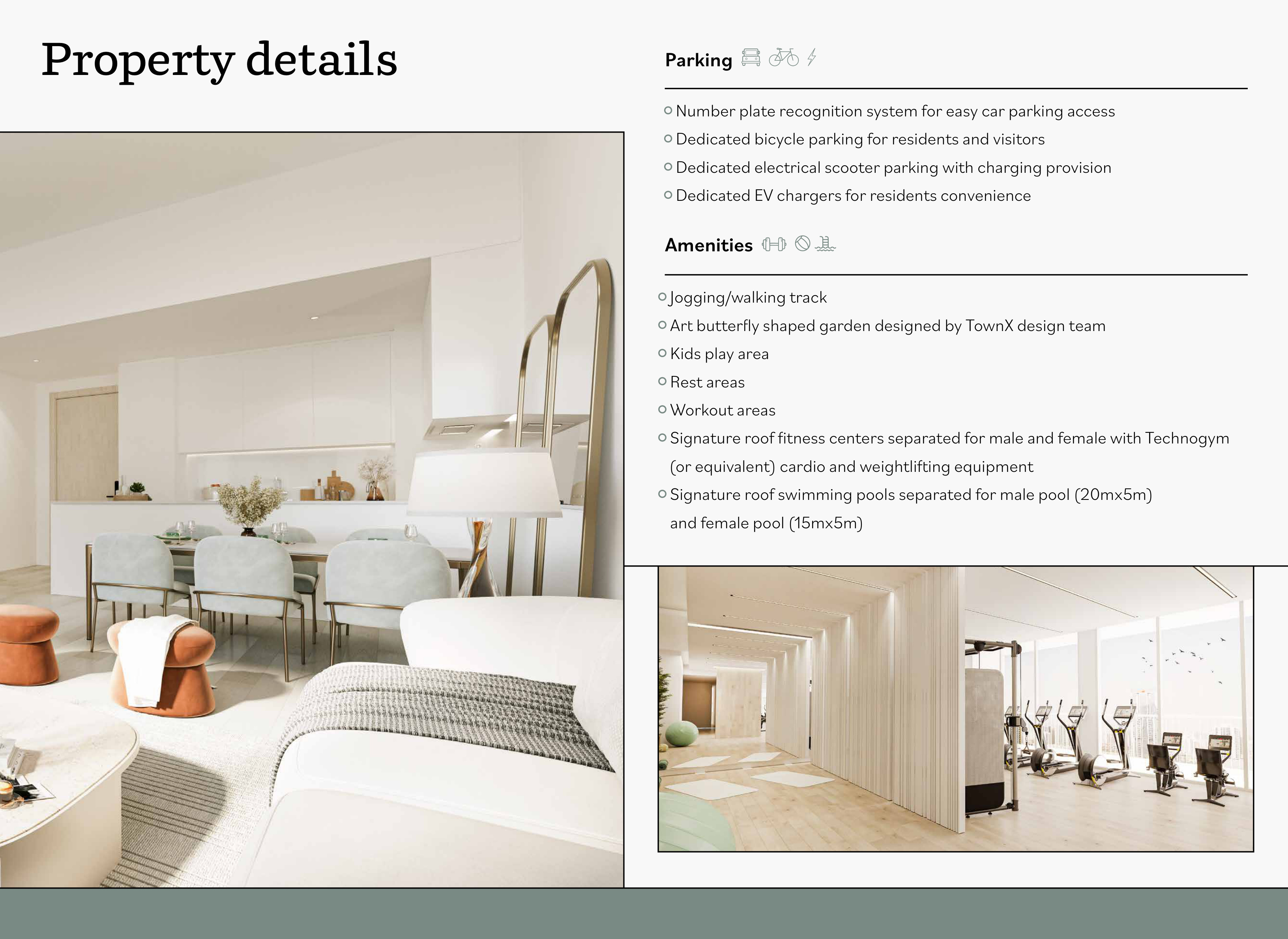 Property details and parking